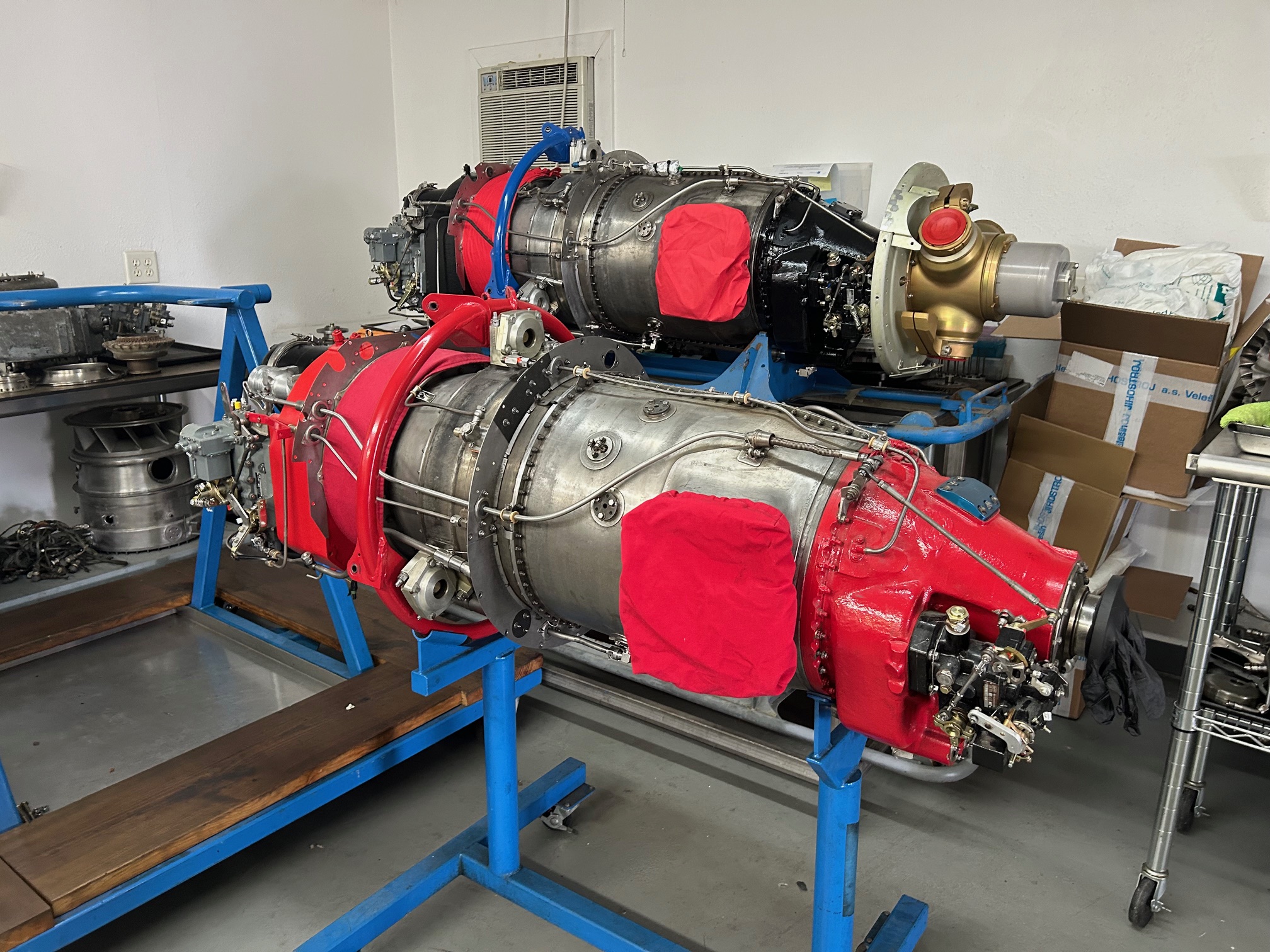 Joe Trepicone's engine ready to bring back to Michigan and be flying SOON!
