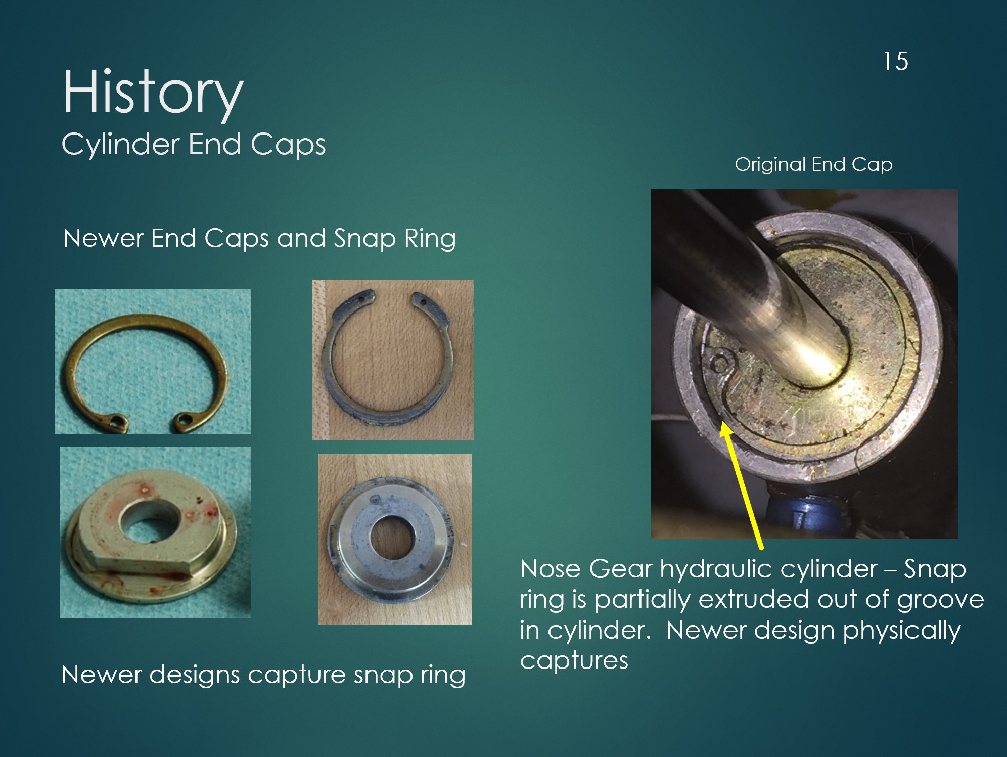 End-Cap slide taken from a Hydraulics presentation