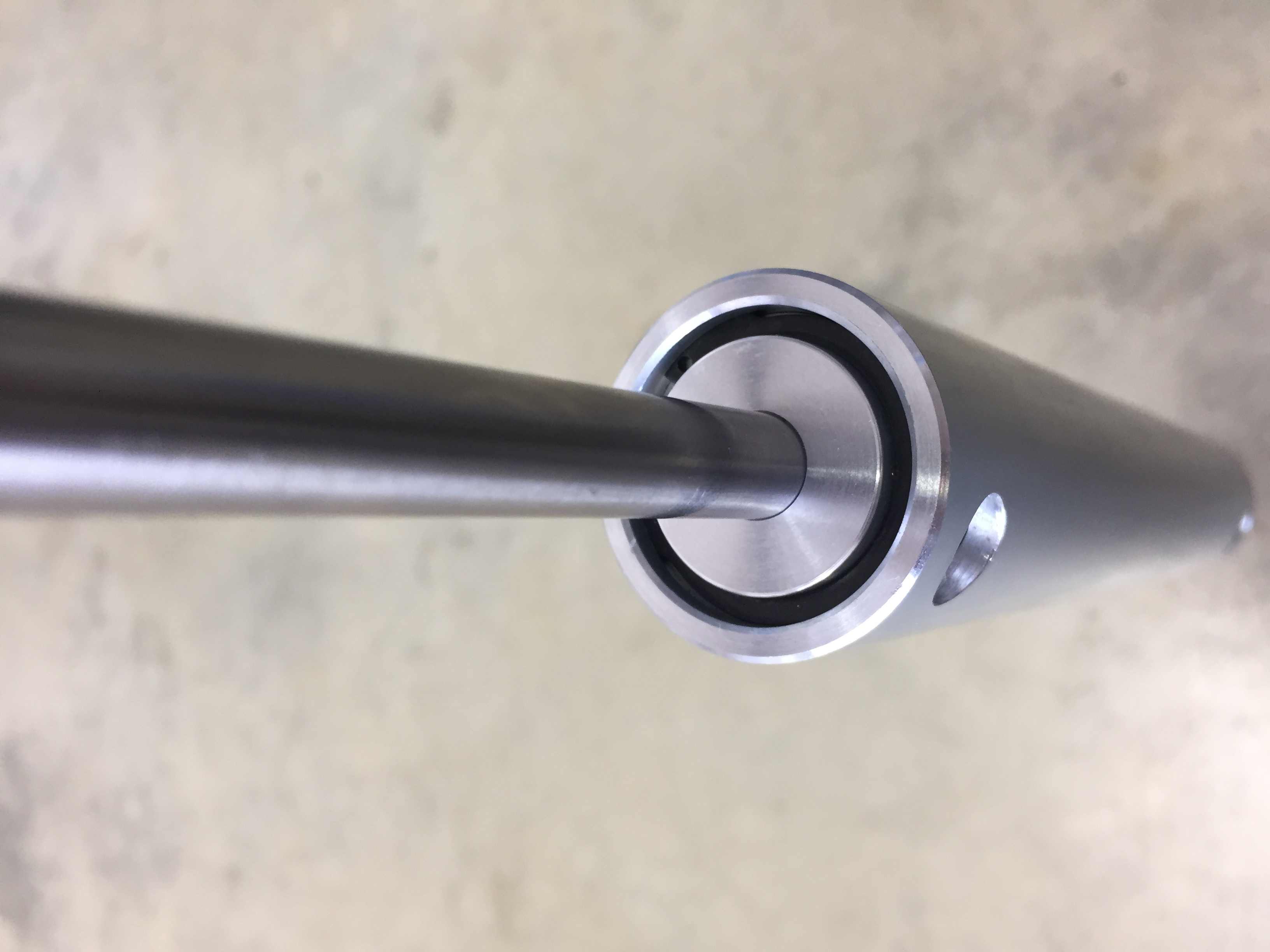 cylinder with new end-cap installed